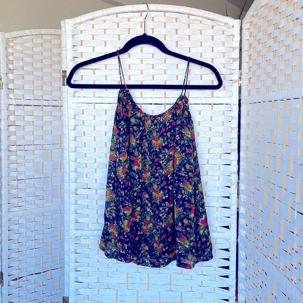Floral blousy tank